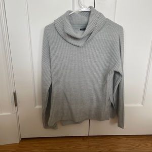 Cowl neck knit sweater